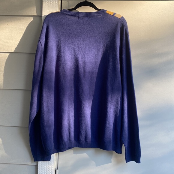 Vintage wool blend men's crew neck sweater - Picture 2 of 4